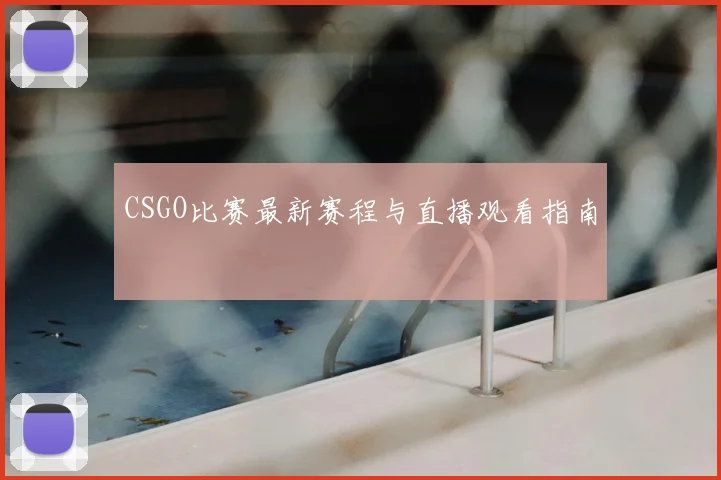 CSGO比赛最新赛程与直播观看指南